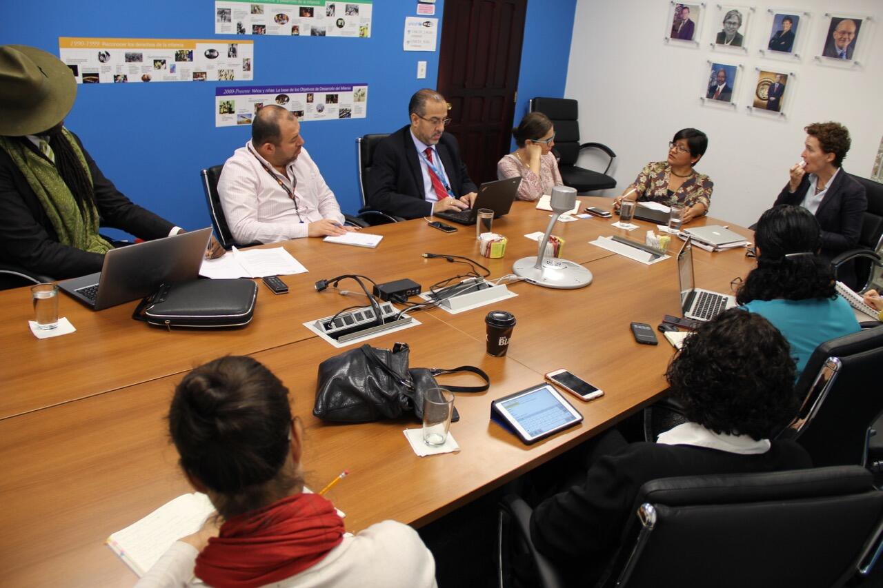 Catalina Devandas en reunión con grupo de Naciones Unidas Costa Rica