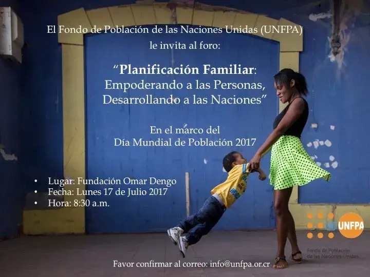 Invitación Día Mundial de la Población - 17 de julio