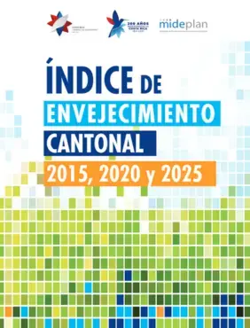 Índice de Envejecimiento Cantonal (IEC): 2015, 2020 y 2025