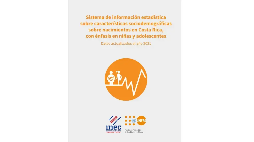 Folleto sobre nacimientos en niñas y adolescentes en Costa Rica, datos 2021