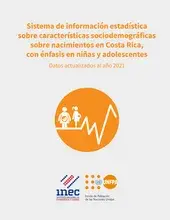 Folleto Datos de Nacimientos en Niñas y Adolescentes  en Costa Rica, 2021